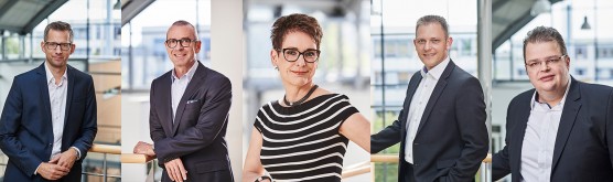 (c) davero dialog GmbH_Die fünf Geschäftsführer der davero dialog GmbH