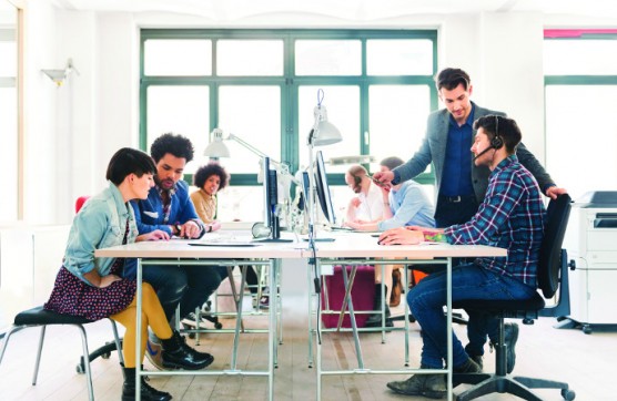 Start-up Business Team Working in Office